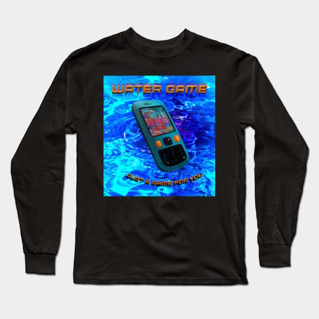 Vaporwave Aesthetic Phone Game Long Sleeve T-Shirt by Cyber Cyanide